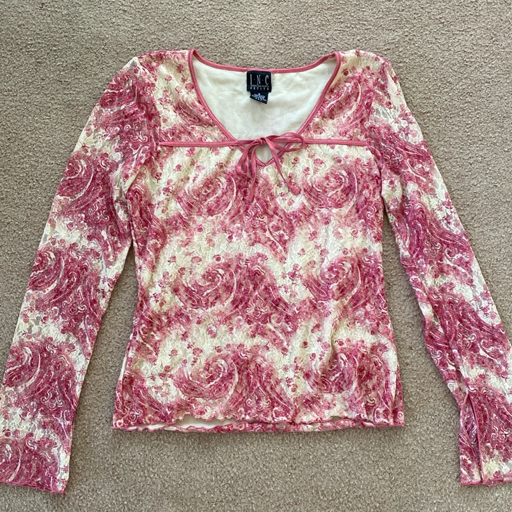 Floral lace top